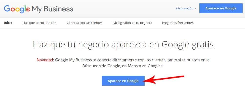 google my business tutorial paso1