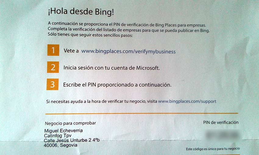 tutorial bing places carta postal