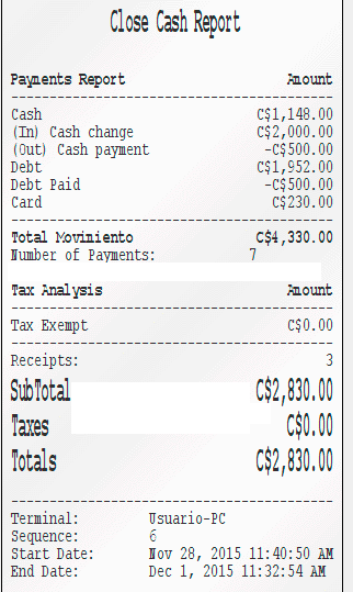 chromis pos cash flow