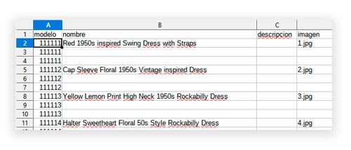 csv products