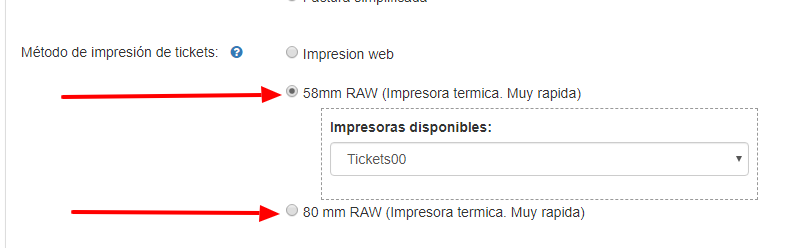 ticket de 58mm raw vs 80mm raw